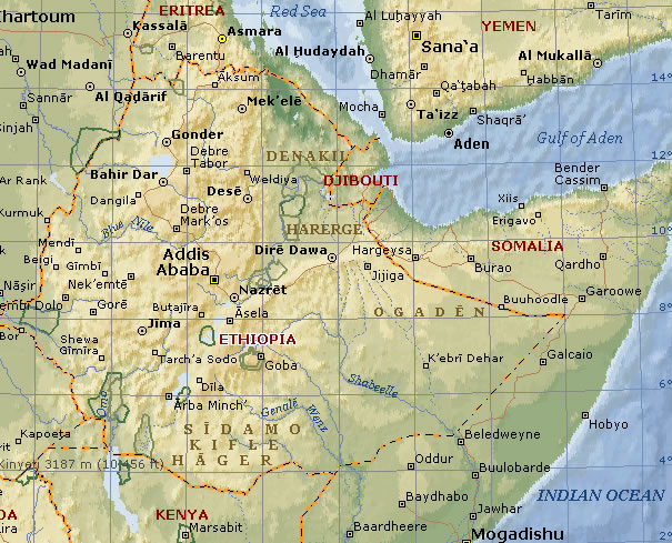 CVSETH000 Map of Ethiopia